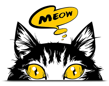 Cat meow illustration